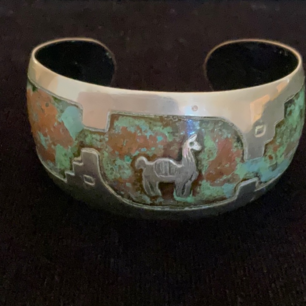 Llama cuff bracelet, no markings